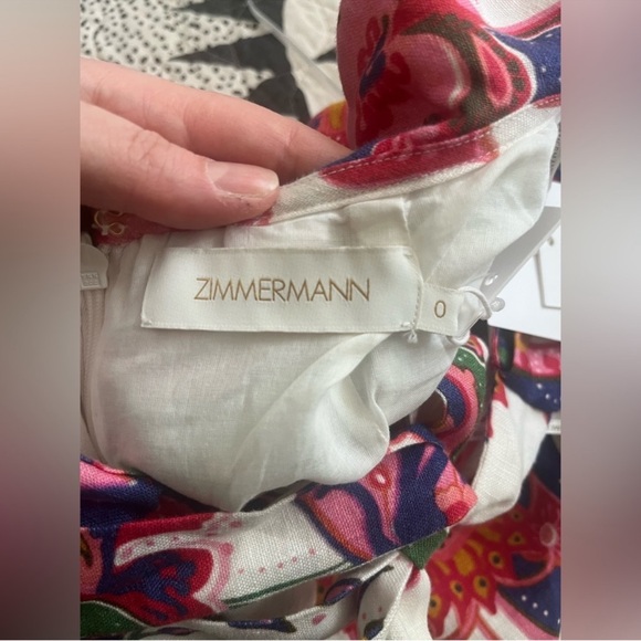 Zimmermann Lovestruck Tie Back Midi Dress - Picture 11 of 11